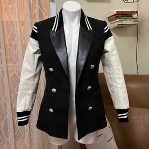 Letterman’s jacket (vegan leather)